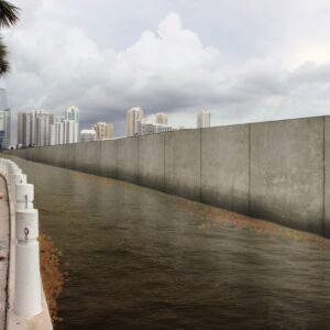 Featured image for an article showing the Army Corps of Engineers proposed sea wall.