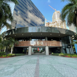 This is an image of the outside of 800 Brickell Building.